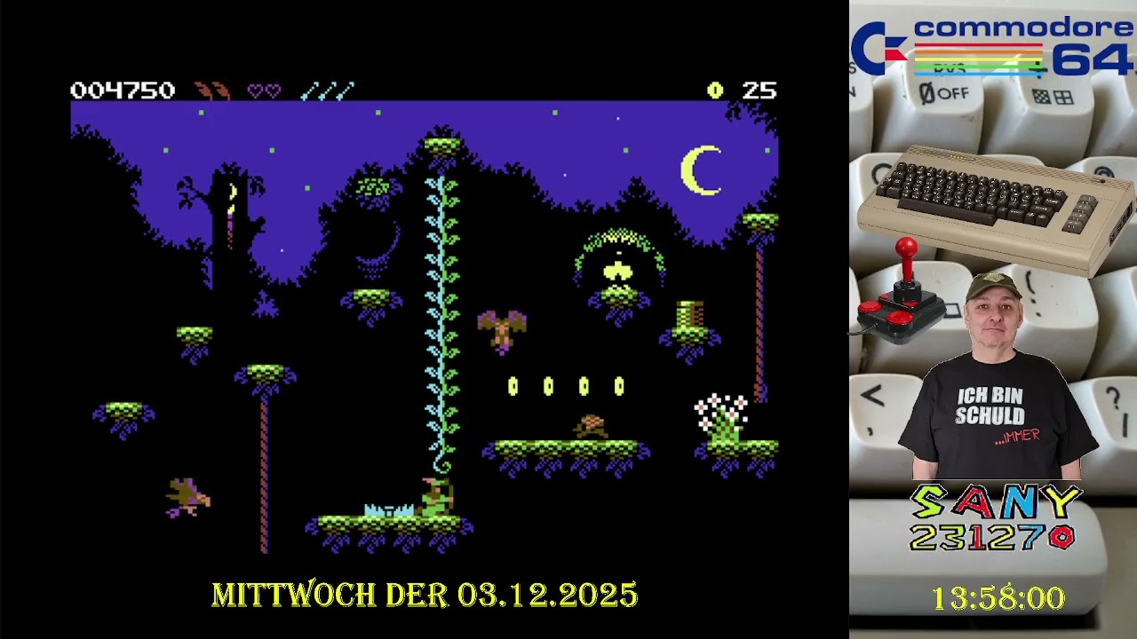 Neue Spiele für alte Hardware. Nagelneues Sherwood (o1.12.2o25 veröffentlicht) für C64.[kein Komm