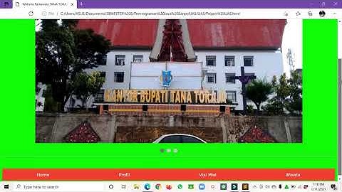 HASIL AKHIR TAMPILAN WEBSITE WISATA TANA TORAJA, PEMROGRAMAN JAVA SCRIPT MENGGUNAKAN SUBLIME TEXT 3