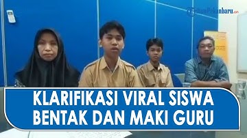 Videonya Bentak dan Maki Guru Viral , Siswa SMK di Serpong Memelas Minta Maaf