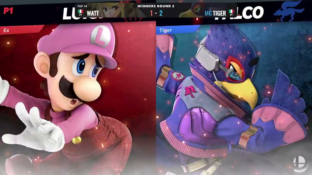 StraSmash #11 - Watt (Aegis, Luigi) vs Tiger (Falco, Palutena) - WR2