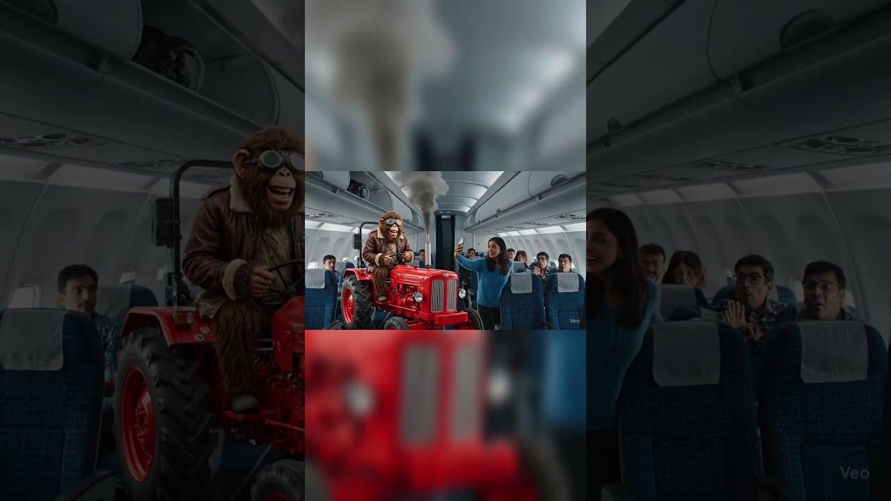 Tractor Monkey Man Trending Viral Share 