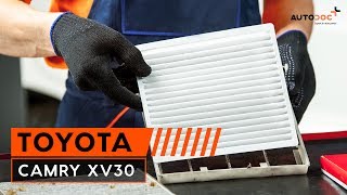 Come cambiare Filtro Antipolline carbone attivo e biofunzionale Toyota Camry CV11 - video tutorial