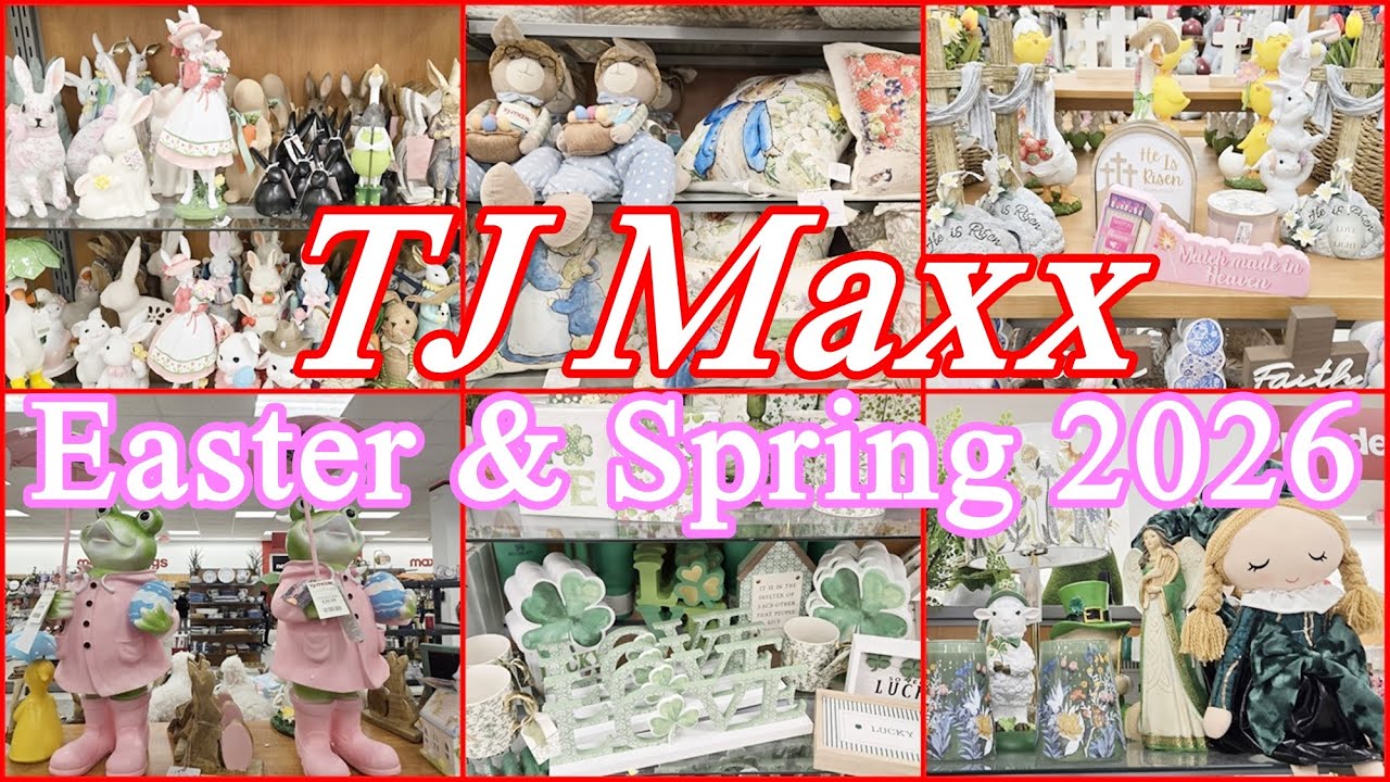 TJ Maxx Easter, Spring & St. Patrick’s Day Decor 2026 🐣🍀 | New Seasonal Finds SHOP WITH ME