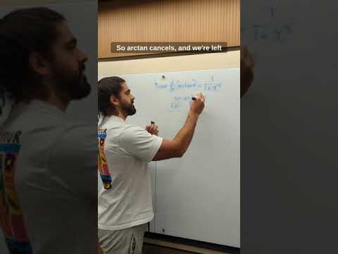 Differentiating arctan(x) #shorts