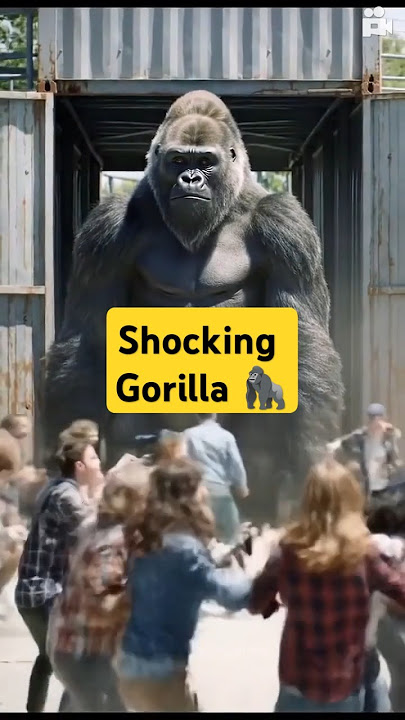Gorilla Scares Crowd... Then Breaks Into Dance! 🦍💃 #Shorts #gorilla
