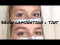 Brow Lamination & Tint Before and After