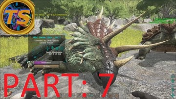 ARK Survival Evolved Gameplay - Part 7: "Taming A Trike!"