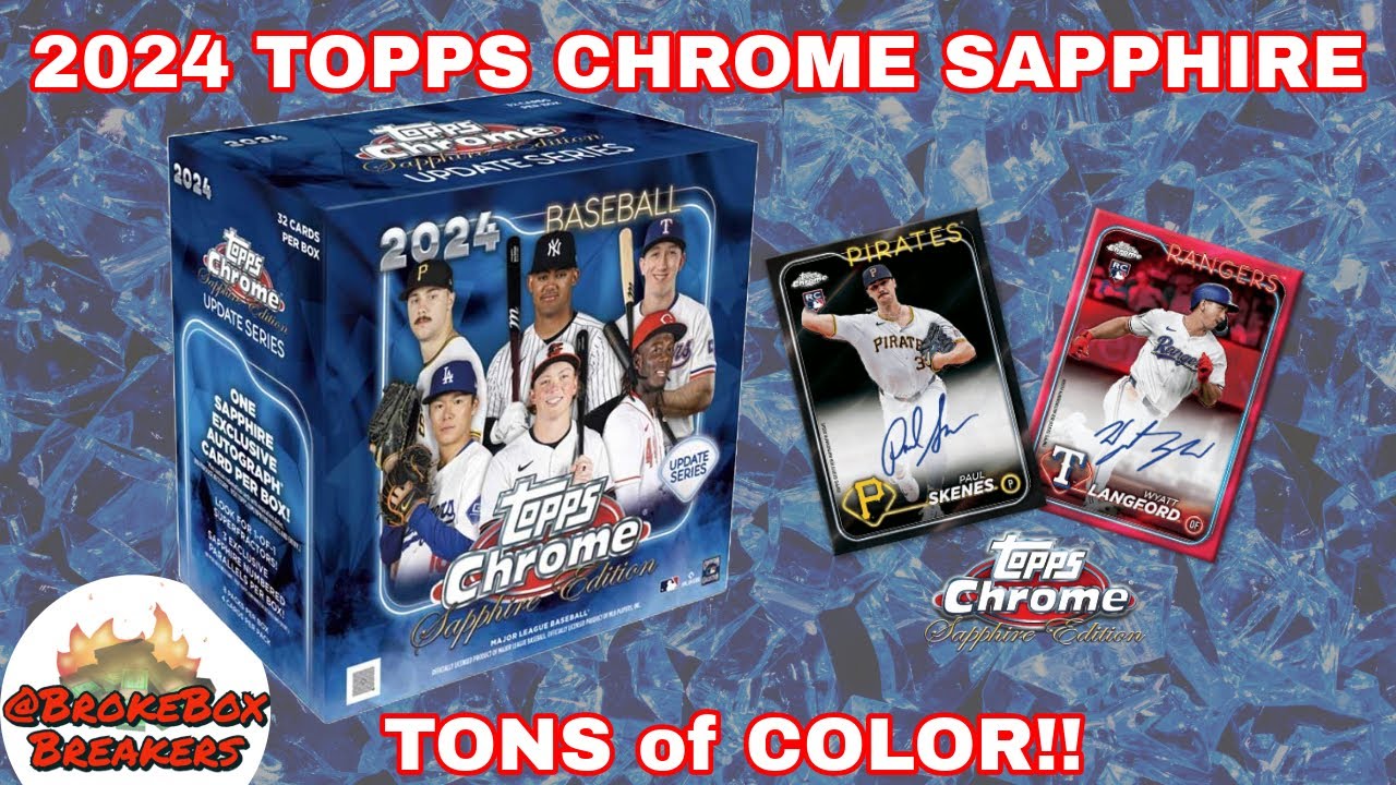 Triple Gold Parallels 🎰 👀  2024 Topps Chrome Sapphire Update Series Baseball ⚾️ - review