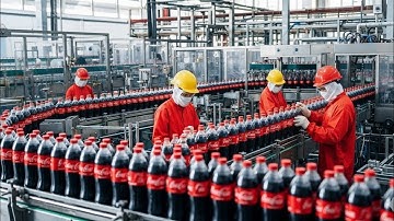 This Factory is INSANE: From Plastic to a Full Coke Bottle in 0.8 Seconds