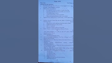 TU BA 1st year compulsory english past paper.