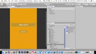 MAPD724 - W2018 - Lesson 7 - Part 2 - iOS UIs with Unity continued screenshot 4
