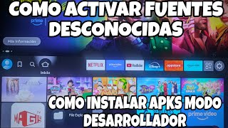 AMAZON FIRESTICK COMO INSTALAR APKS FUENTES DESCONOCIDAS