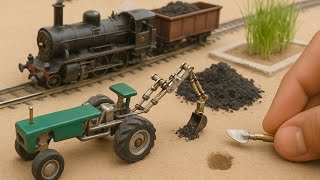 Diy tractor machine science project / mini JCB train