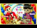 Jollibee Birthday Party for Our Kyra Riane's 1st Birthday!