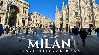 Milan Historic Centre, Italy 🇮🇹 | Winter Walk from Duomo to Sempione Park • 4K Walking Tour