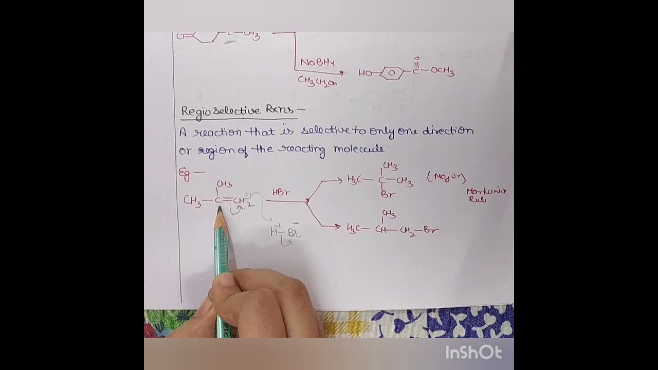 Selectivity in Reactions#Chemoselective#Regioselective#sterioselective#stereospecific