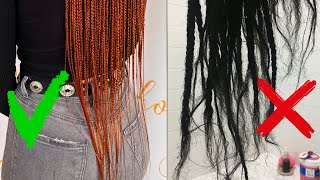 Como terminar las trenzas africanas