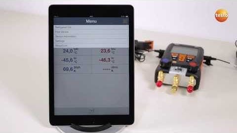 testo 550/557 (Generation 2015): Updating refrigerants with the app | Be sure. Testo