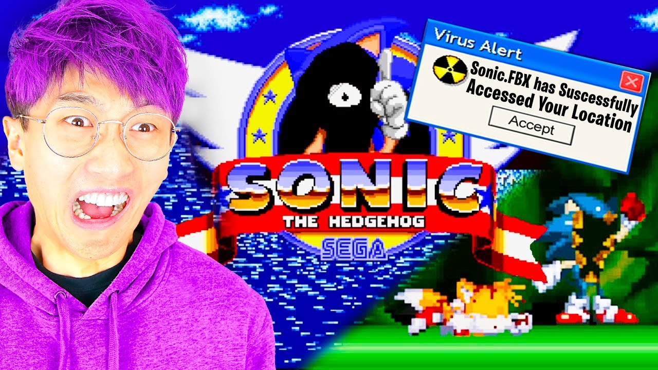 SASUKEX1 on Game Jolt: sonic.eyx it is a fake hack innn its scary went it  says its trying