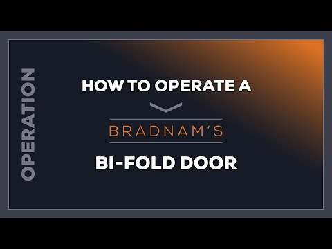 How to operate a bi-fold door