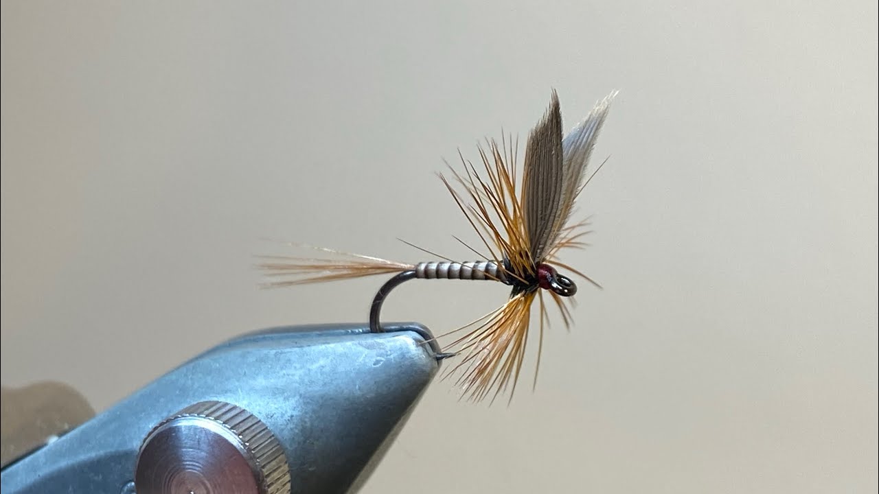 Tying the Ginger Quill winged dry fly - YouTube