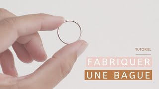 Comment fabriquer une bague ? Soudure (brasure) d'un anneau simple en argent.