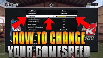 NBA 2K17 HOW TO FIX GAMESPEED BAR  - GLITCH