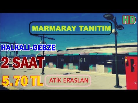 Marmaray Halkalı Pendik Gebze hattı tanıtım videosu