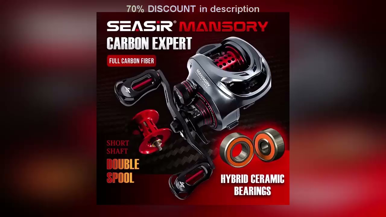 Why Everyone’s Talking About This Product! Seasir Mansory Baitcasting Fishing Reel 146g Ultralight