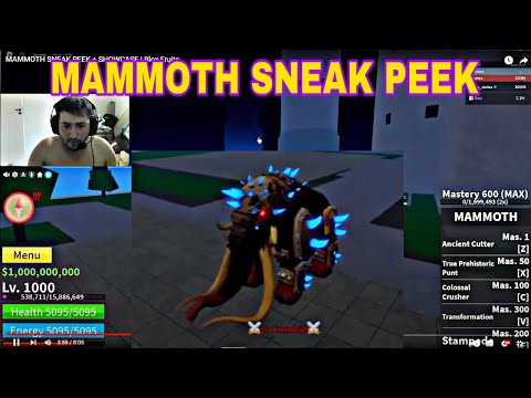 BLOX FRUITS UPDATE 20, MAMMOTH SNEAK PEEK + SHOWCASE in 2023