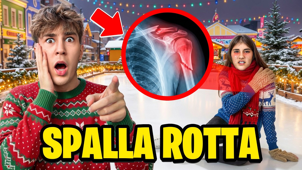 MAYA CADE dai PATTINI sul GHIACCIO e si ROMPE la SPALLA! 😱❄️