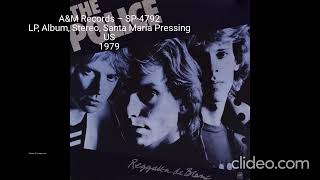 All Editions Of The Album lp  The Police  Reggatta De Blanc Part 1
