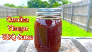 (TASTY) Homemade Carolina Vinegar BBQ Sauce Recipe.