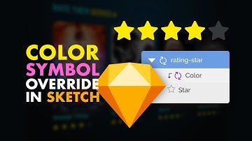 Creating a Rating star in Sketch | Color as a symbol override in a symbol