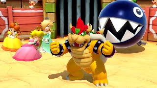 Super Mario Party Minigames - Bowser vs Peach, Daisy and Rosalina