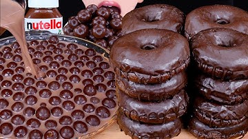 ASMR MALTESERS KITKAT CHOCOLATE DOUGHNUTS MAGNUM HAAGEN-DAZ ICE CREAM DESSERT MUKBANG먹방EATING SOUNDS