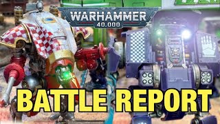 Chaos Knights vs Iron hands Space Marines Warhammer 40K Battle Report 2000 points