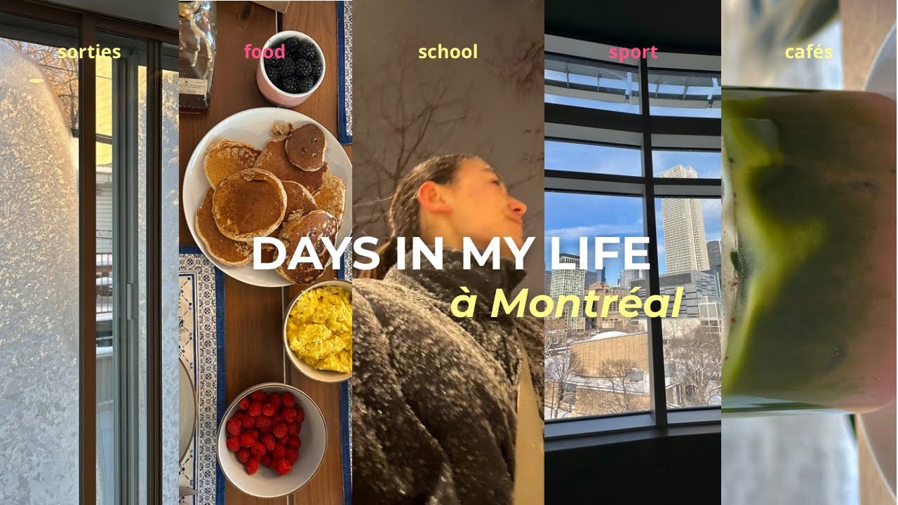 quelques jours dans ma vie d'étudiante ☆ | Montréal journal