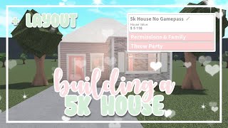 Building A 5K No Gamep House In Bloxburg Layout Roblox