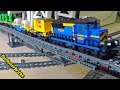 Modified LEGO Blue Cargo Train, set 60052!  Pulling lots of cargo up Hills and over Bridges!