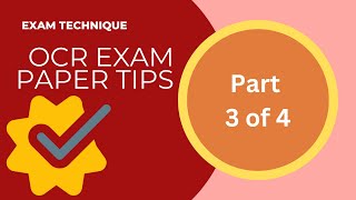 Celebrity Exam Technique: Part 3 - OCR Exam paper tips Net Worth