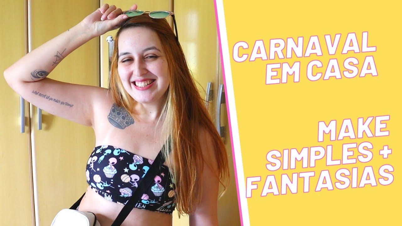 MAKE SIMPLES DE CARNAVAL + FANTASIAS | Acami