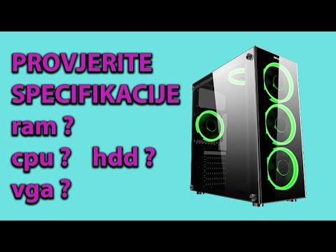 Video: Kako provjeriti specifikacije računala?