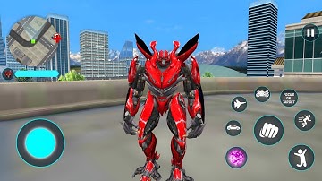 Red Mirage Multiple Transformation Jet Robot Car Game - Android Gameplay