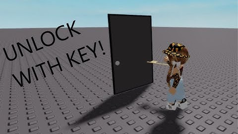 How to Make a Locked Door and Unlock it With a Key On Roblox Studio!