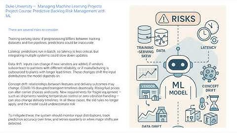 Coursera Managing Machine Learning Projects
