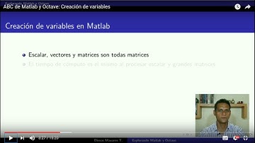 ABC de Matlab y Octave: Creación de variables