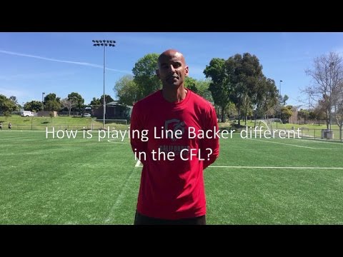 Chris Munford explains how playing Line Backer in the CFL is different