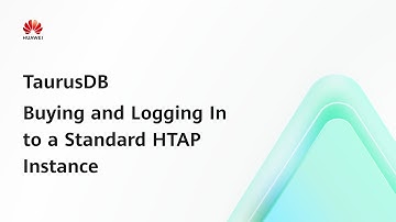 TaurusDB: Buying and Logging In to a Standard HTAP Instance
