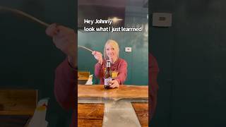 Sister Tried the Bottle Cap Knife Trick… It Went Wrong 😂💀